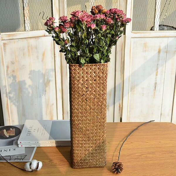 Set of 3 Copper illusion Geometric Floral Vases Bowls Urns 