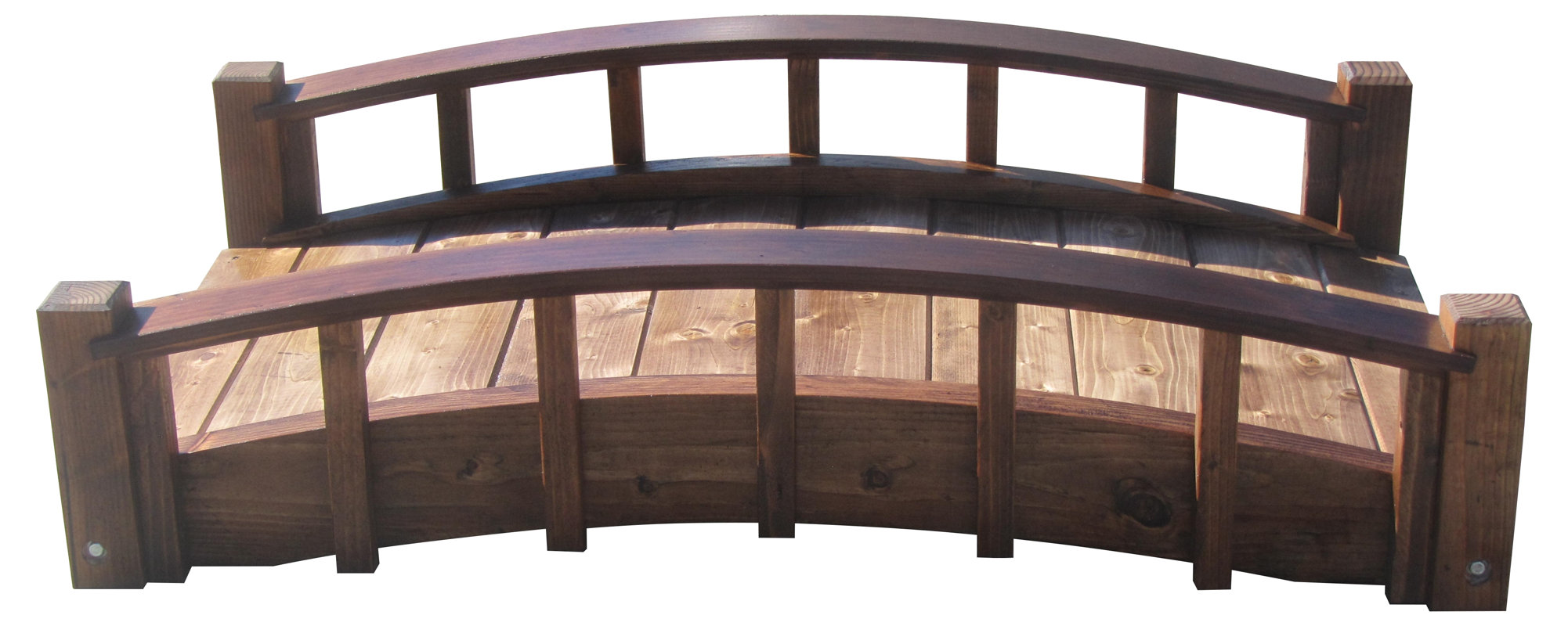Samsgazebos Garden Bridge With Arched Railing Reviews Wayfair Garden Bridge With Arched Railing