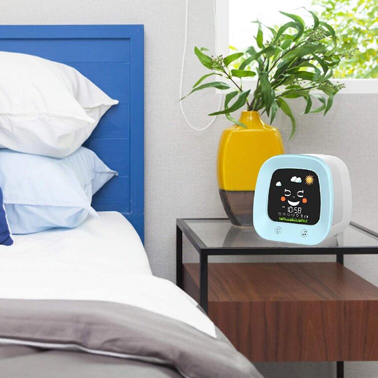 Digital Wake up Light Alarm Clock for Boys Girls Bedroom NAP Timer Snooze Kids Alarm Clock for Kids Sleep Sound Machine Children's Sleep Trainer Clock with 4 Color Toddler Night Light