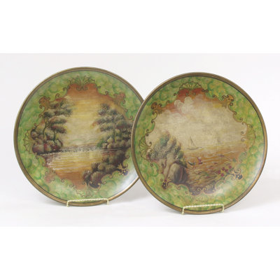 2 Piece Landscape Plate Set AA Importing