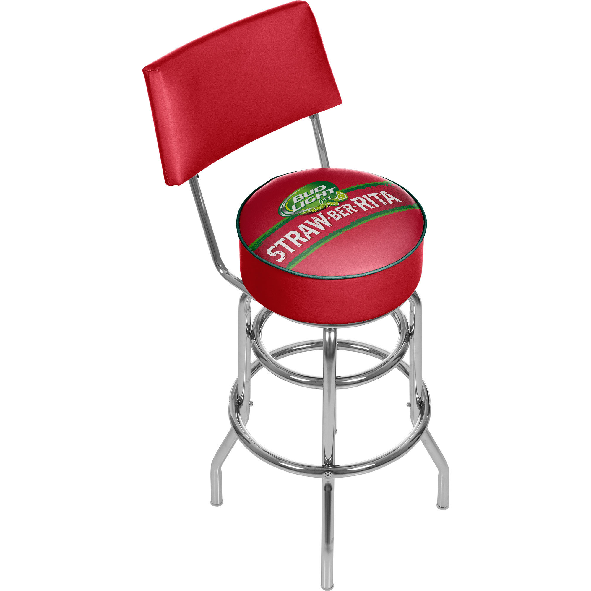 Trademark Gameroom Bud Light Straw-BER-Rita Padded Swivel Bar Stool