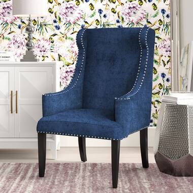 jacinto wingback chair blue