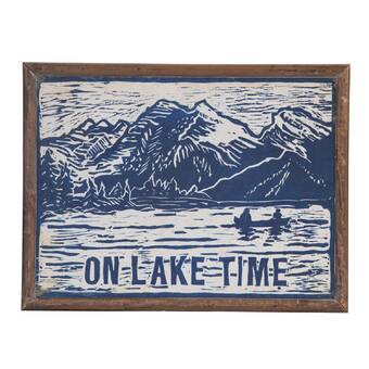 Millwood Pines Lake Time Wall Decor Wayfair Ca