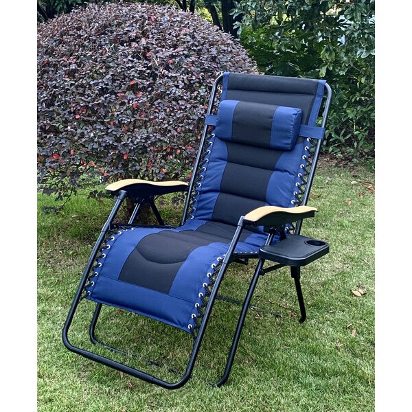 Arlmont & Co. Oversize Padded Zero Gravity Chair Patio ...