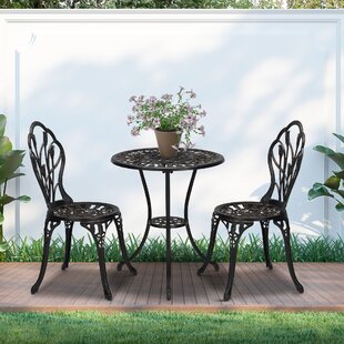 cast iron bistro patio set