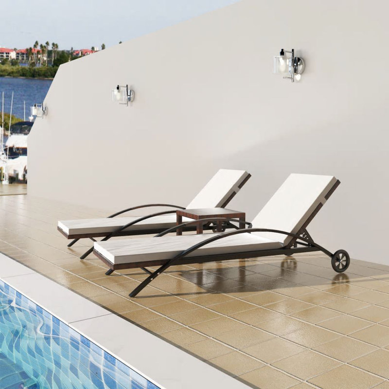 Highland Dunes Viveiros Sun Lounger Set With Cushions And Table Reviews Wayfair The great outdoors garden sun lounger cover brand new. viveiros sun lounger set with cushions and table