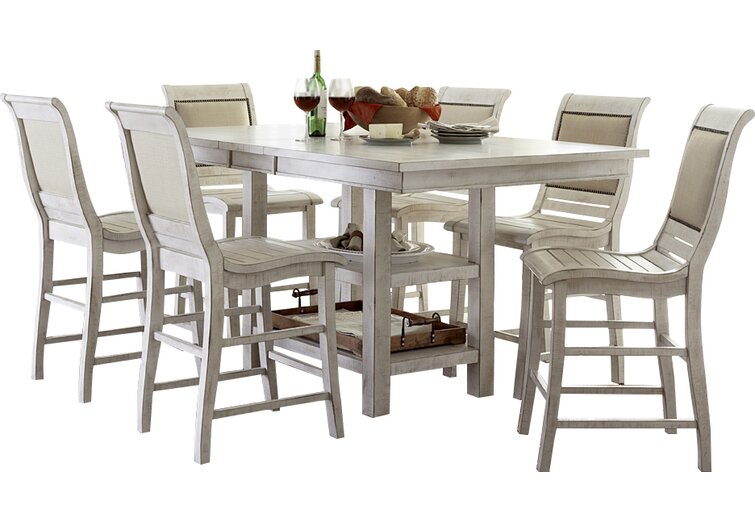 Distressed Dining Room : Powell Willow 6 Piece Dining Set Distressed Brown And Teal Blue Walmart Com Walmart Com - A great example of a distressed farmhouse table, which will add the rustic charm and warmth to every dining or living room.