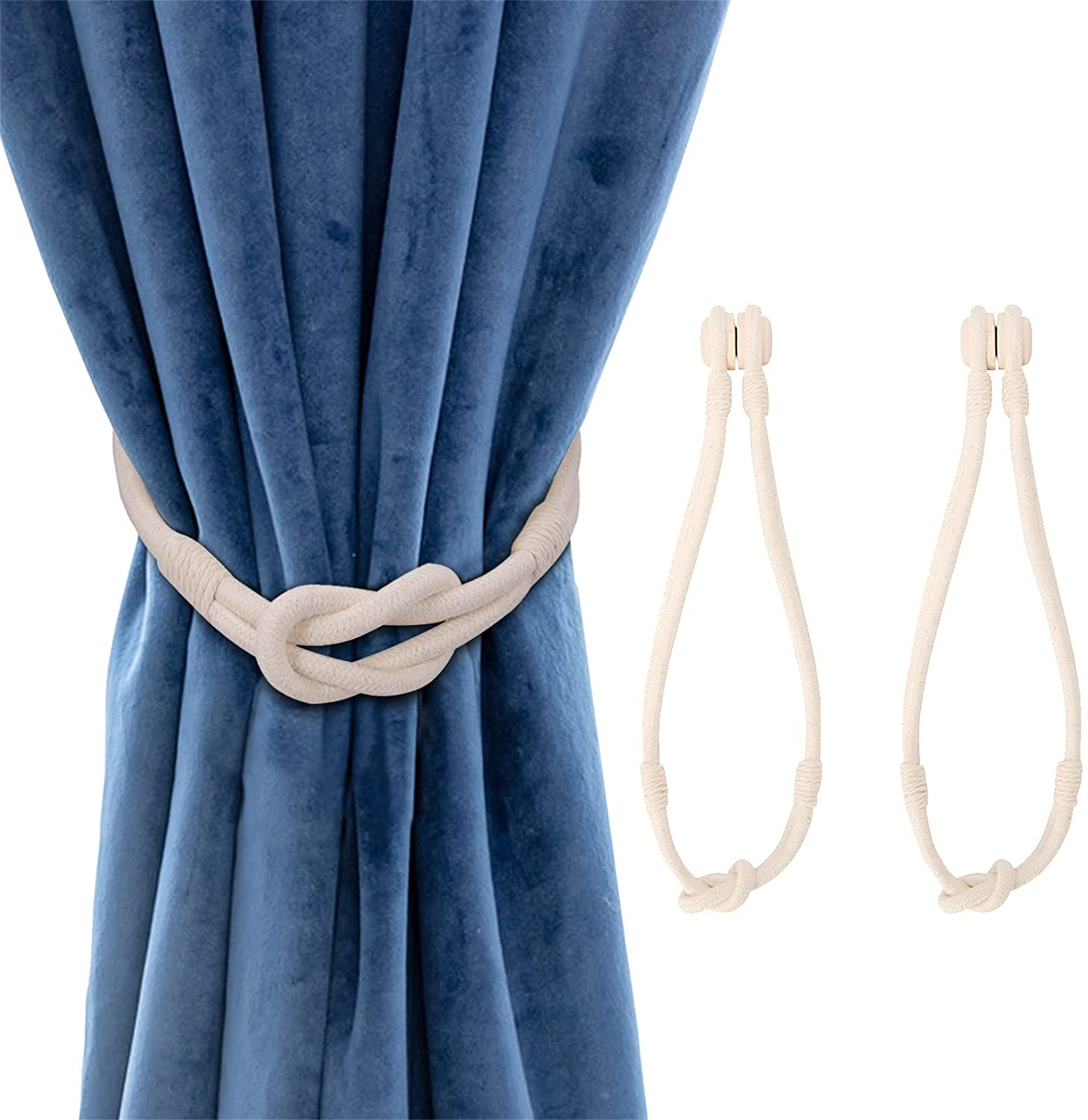 1-4Pcs Curtain Tie Rope Holder Tieback Window Tie Backs Living Room Drapes Decor 
