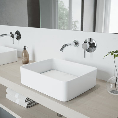 Vigo Olus Wall Mount Bathroom Faucet Reviews Wayfair Olus Wall Mount Bathroom Faucet