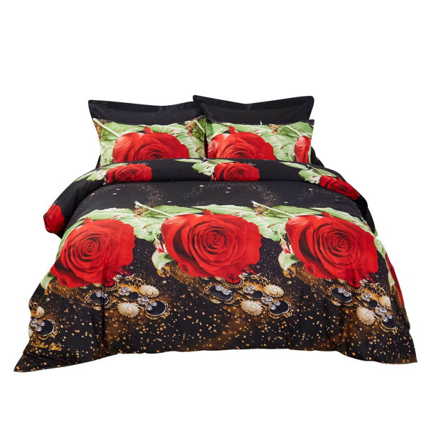 Roses Bedding Wayfair Hot promotions in rose comforter set on aliexpress: roses bedding