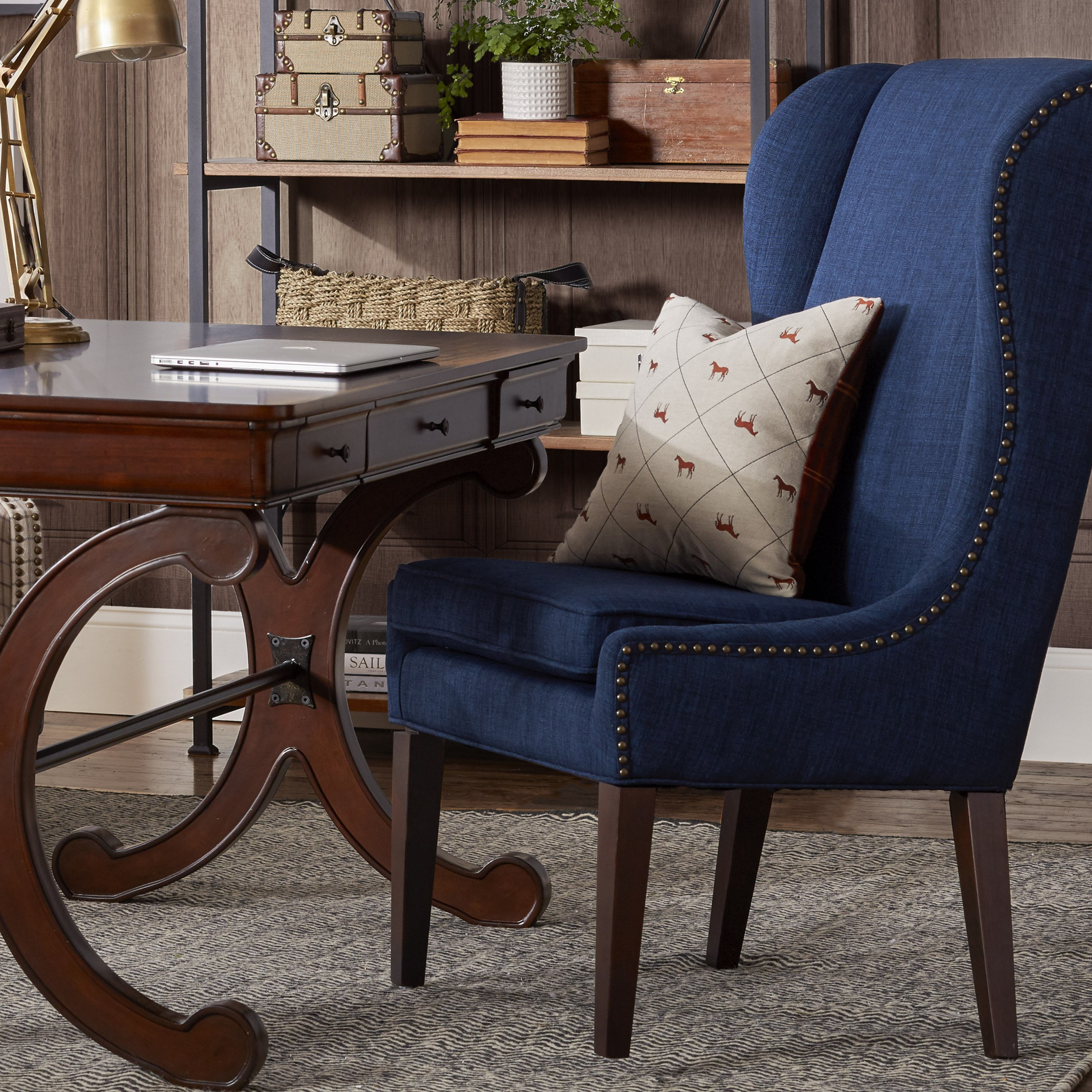 Three Posts Andover Wingback Chair Reviews Wayfair