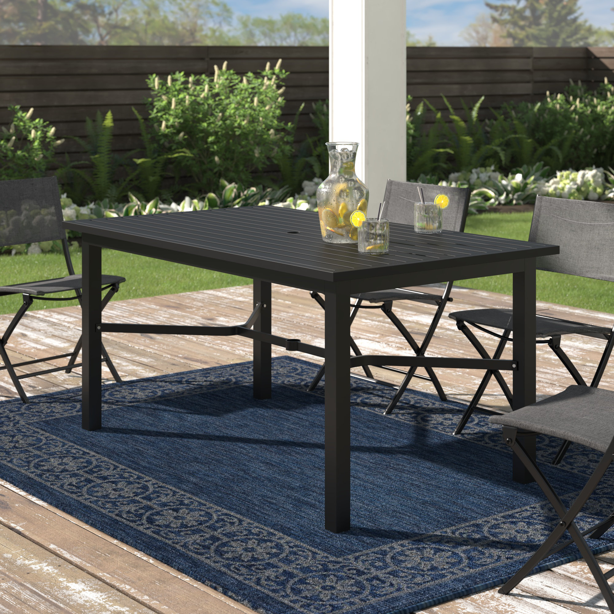 outdoor patio table seats 6