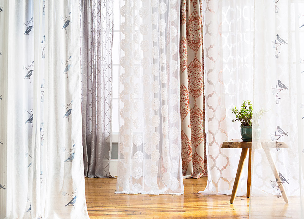 window fixtures curtains