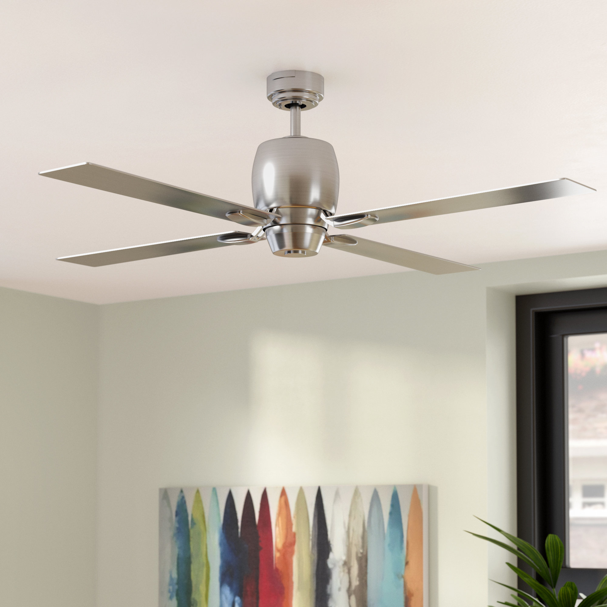 Wade Logan 46 Oakmont 4 Blade Ceiling Fan Reviews Wayfair Wade Logan 46 Oakmont 4 Blade Ceiling