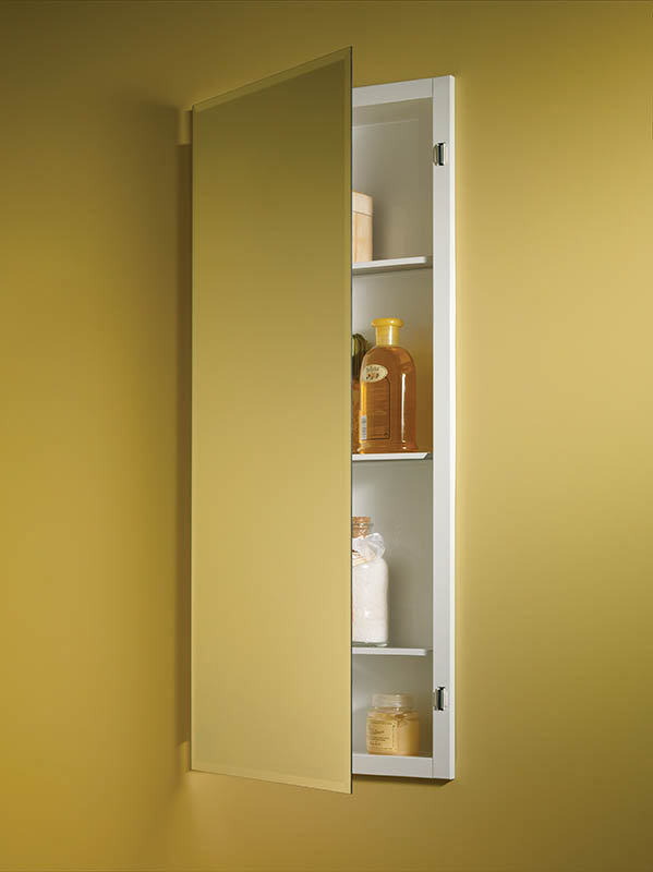 Orren Ellis Kinard Recessed Frameless Single Door Medicine Cabinet