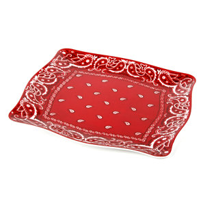 Bandana Square Melamine Platter