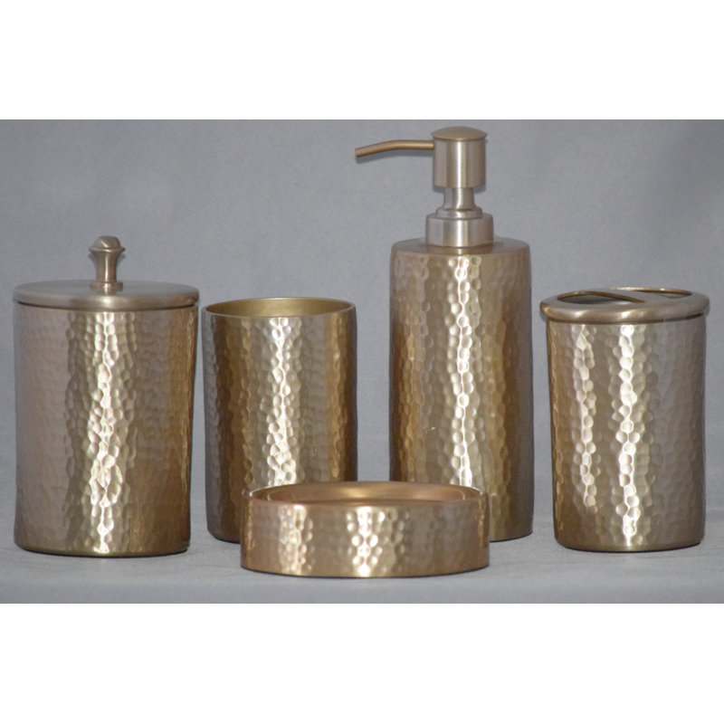 Charlton Home Grube 5 Piece Bathroom Accessory Set Reviews Wayfair Charlton Home Grube 5 Piece Bathroom