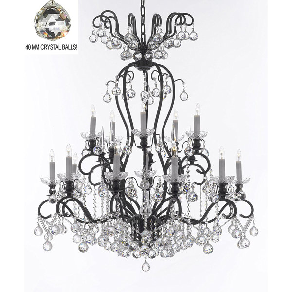 Astoria Grand Maclean 16 Light Candle Style Tiered Chandelier Wayfair