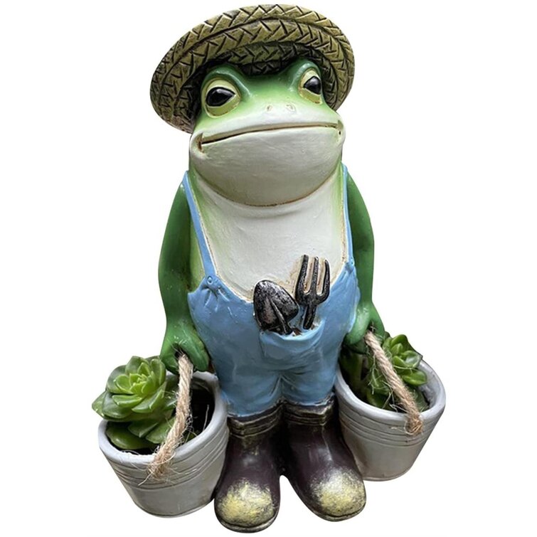 Solar Power Novelty Frog Toad With LED Lights Outdoor Garden Ornament Pond Decor