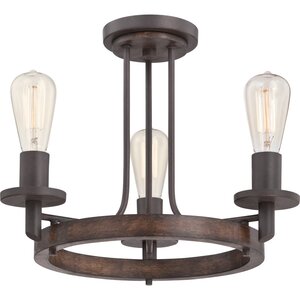 Redvale 3-Light Semi Flush Mount