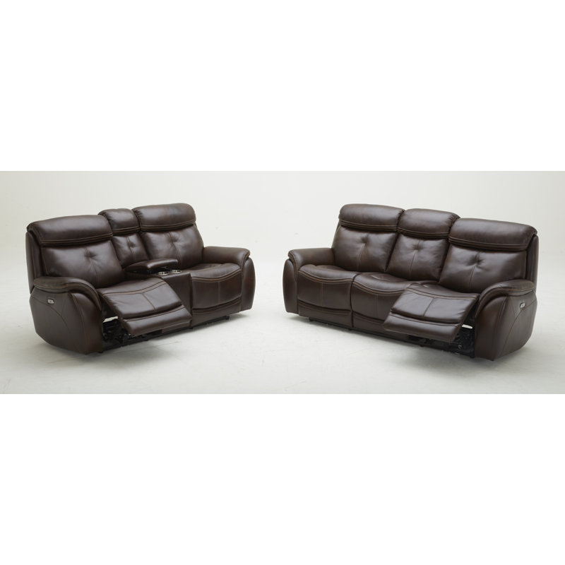 Southern Motion Homerun Leather Reclining Sofa Wayfair