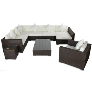 8-tlg. Sofa-Set mit Kissen von IHP24