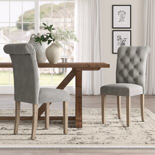 Bushey Roll Top Upholstered Dining Chair (Set Of 2) By Lark Manor
