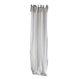 Bautista Tie Top Cotton Voile Single Curtain Panel
