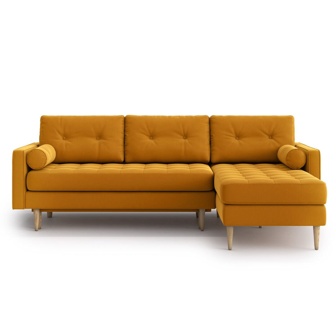 Stclair Reversible Sleeper Corner Sofa Chaise yellow