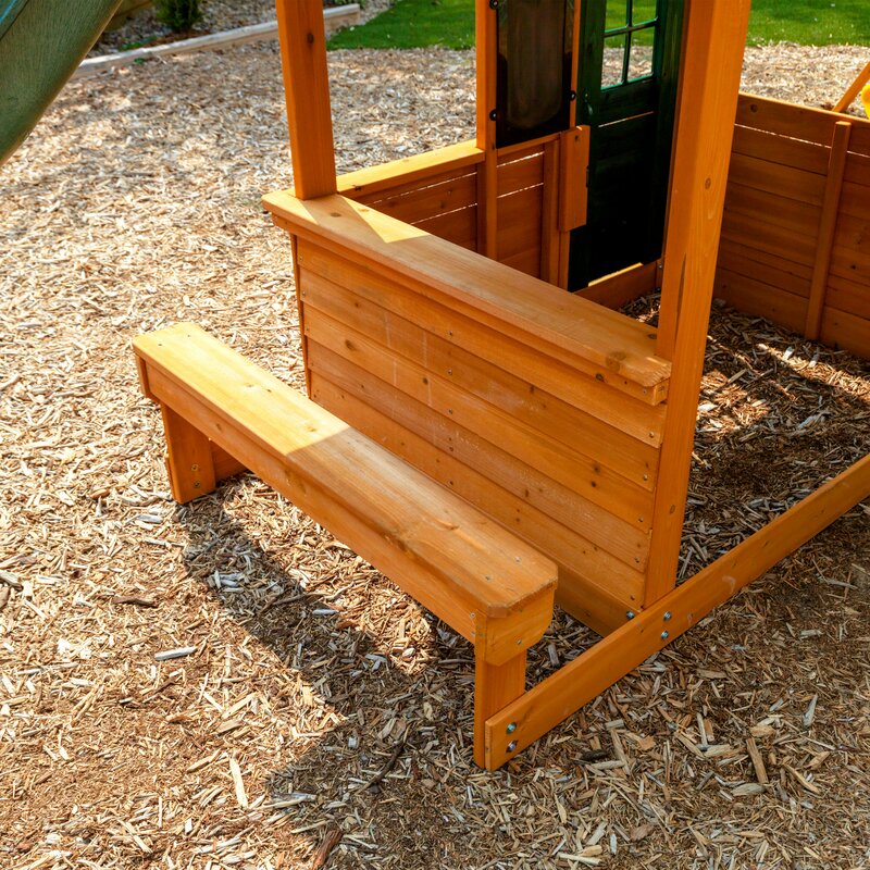 kidkraft ashberry wooden swing set