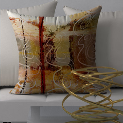 Special Outrageous Square Pillow Cover  Insert Orren Ellis Size 20 x 20