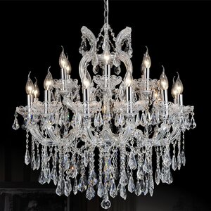 Orr Crystal 19-Light Candle-Style Chandelier