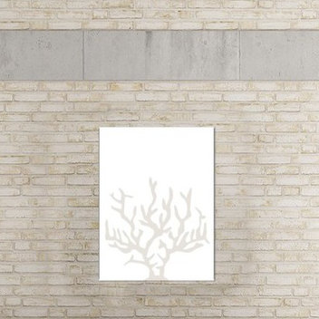 Highland Dunes Beige Coral Poster Gallery Graphic Art Wayfair