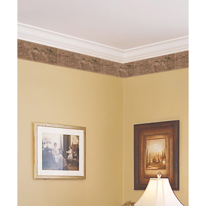 Grey Leafy Floral Design Wallpaper Border Wallpaper Borders Gmc Org Zw