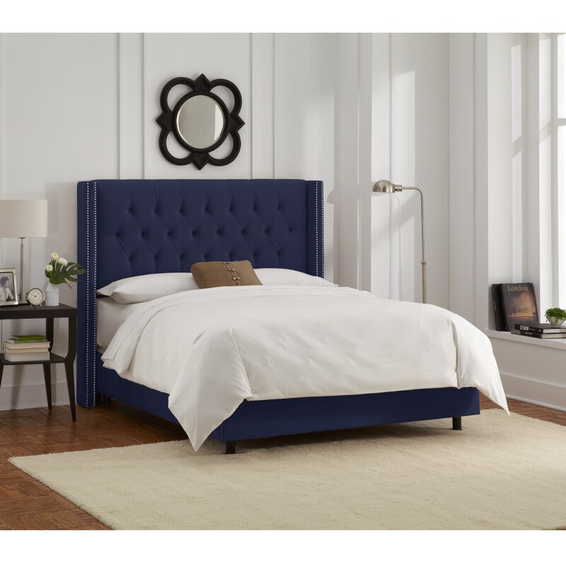 Rita Tufted Upholstered Low Profile Standard Bed & Reviews | Joss & Main