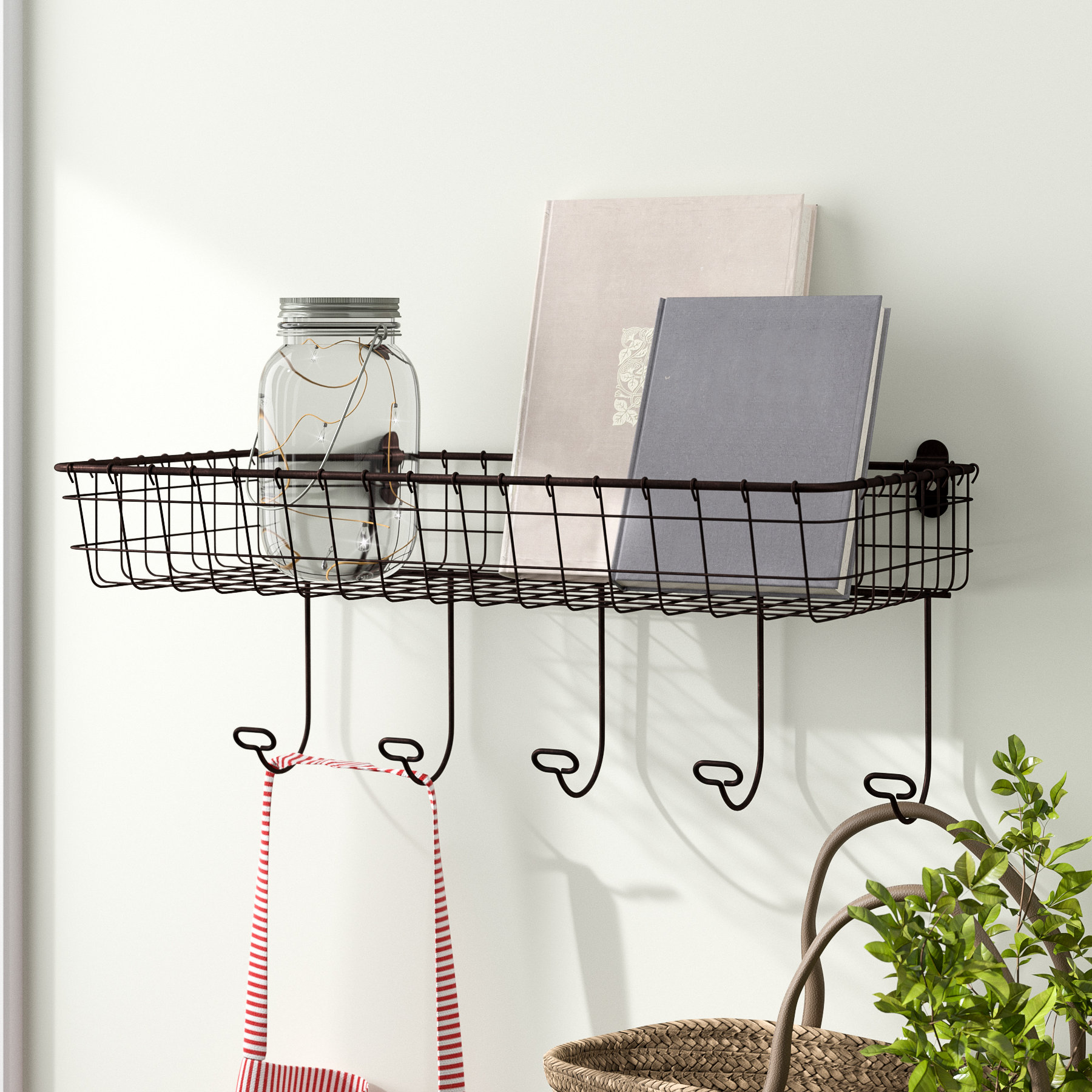 Laurel Foundry Modern Farmhouse Baldry Vintage Wall Mounted Coat Rack Reviews Wayfair