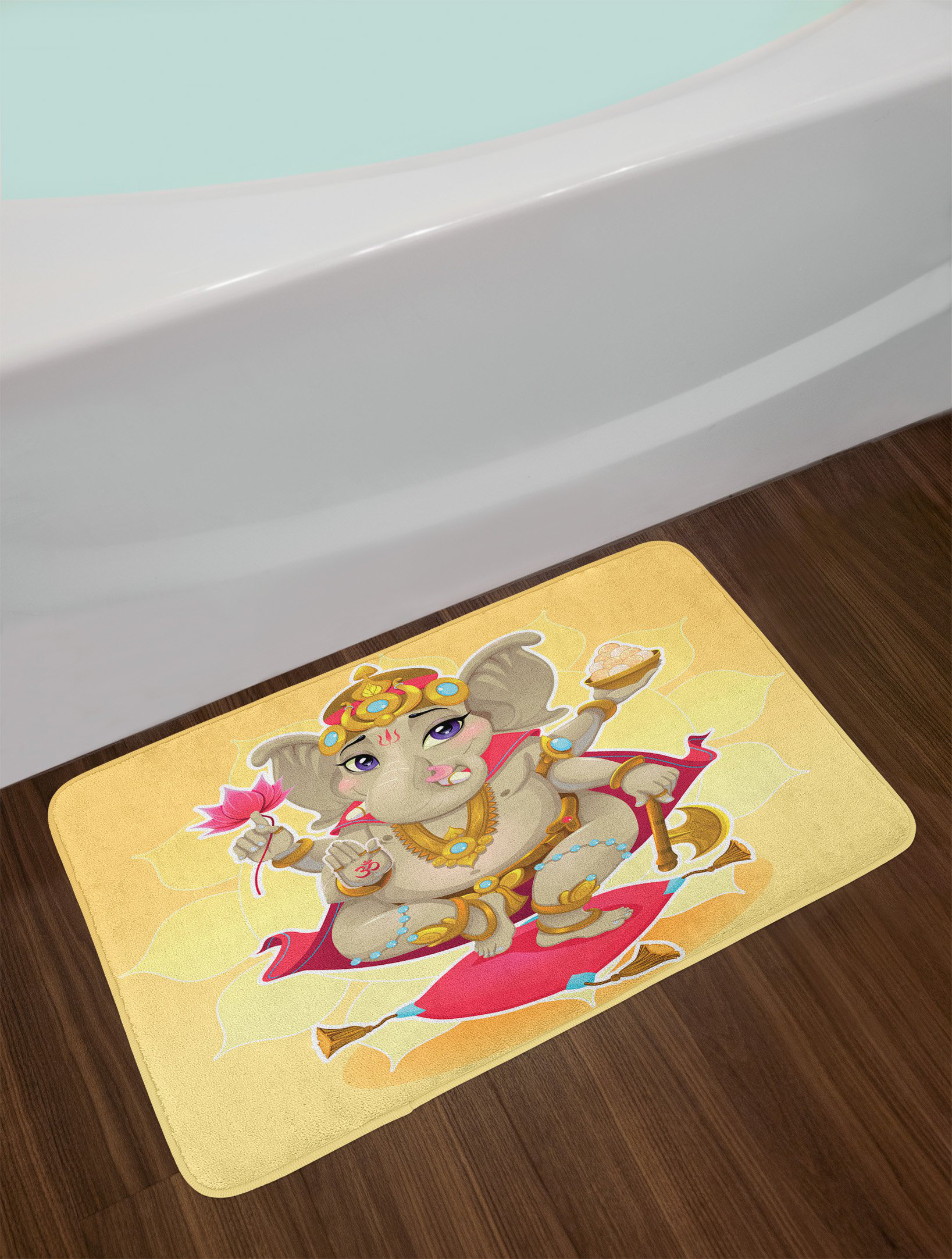 East Urban Home Multicolor Elephant Bath Rug Wayfair