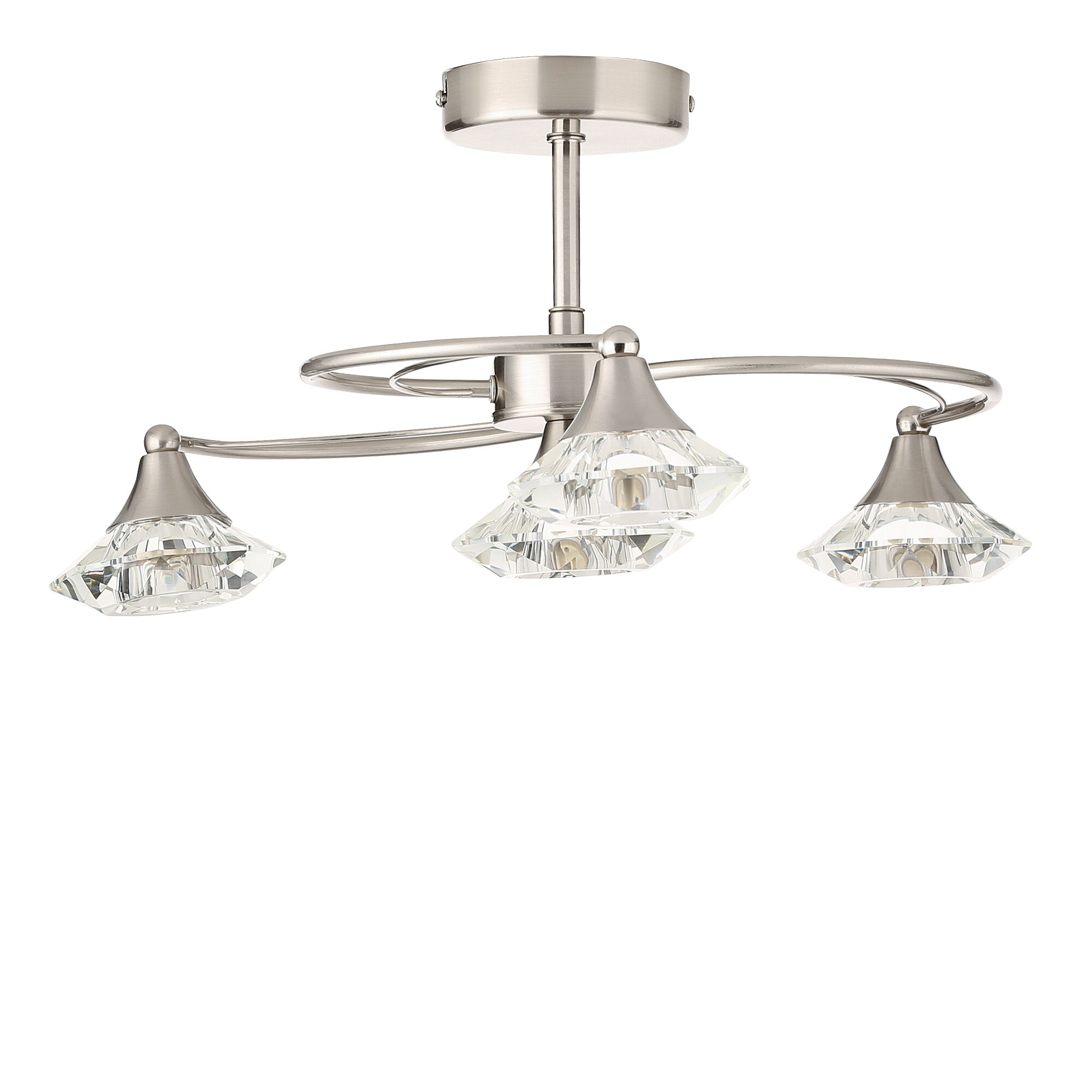 Brayden Studio Greenhaw 4 Light Semi Flush Mount Reviews Wayfair Co Uk