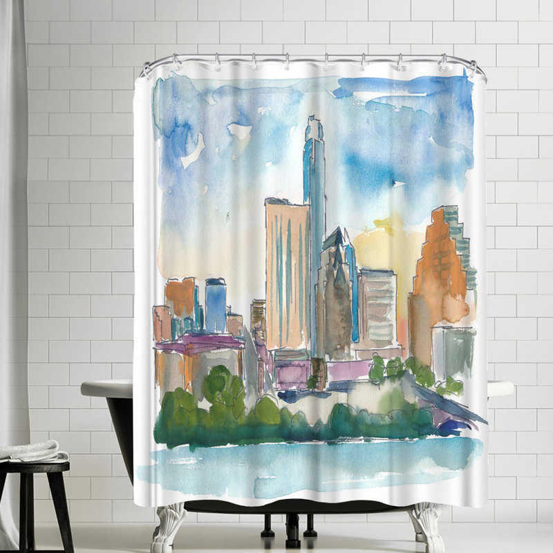East Urban Home M Bleichner Austin Texas Impressionistic Skyline