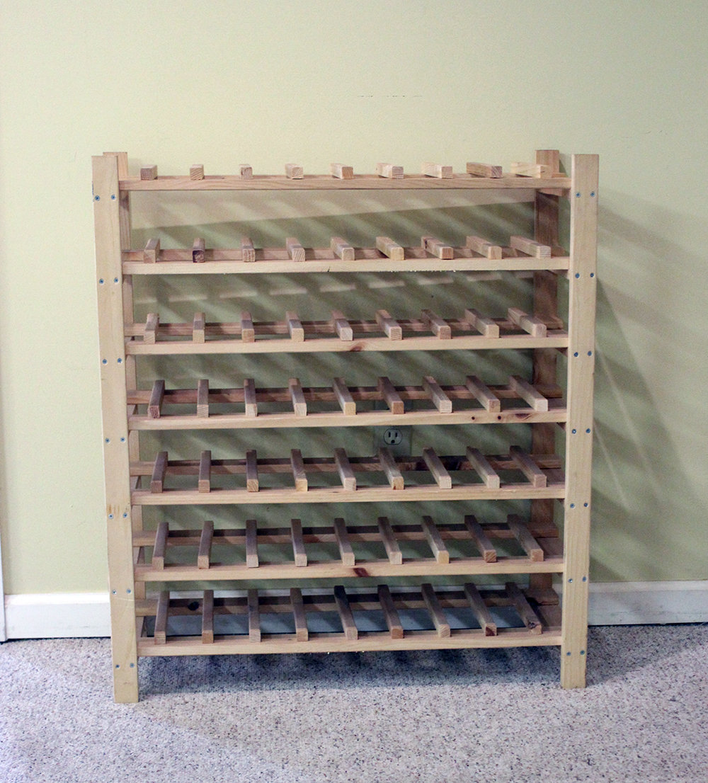 natural pine wood Wooden Wine Rack Barrel shape for 8 Bottle Bar Stand