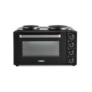 lakeland digital multifunctional mini oven silver with rotisserie & timer