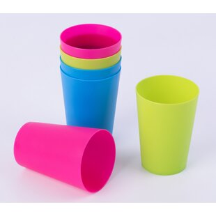 pink plastic cups reusable