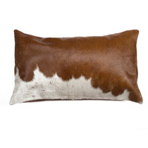cowhide lumbar pillows