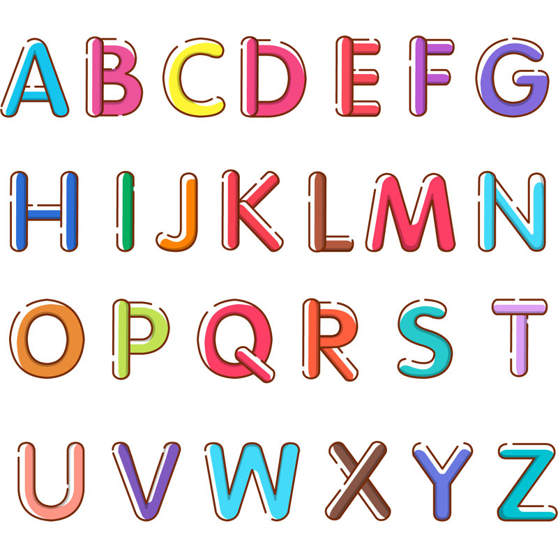 Isabelle Max Conklin Picniva Alphabet Abc Peel And Stick 26 Piece Wall Decal Set Wayfair