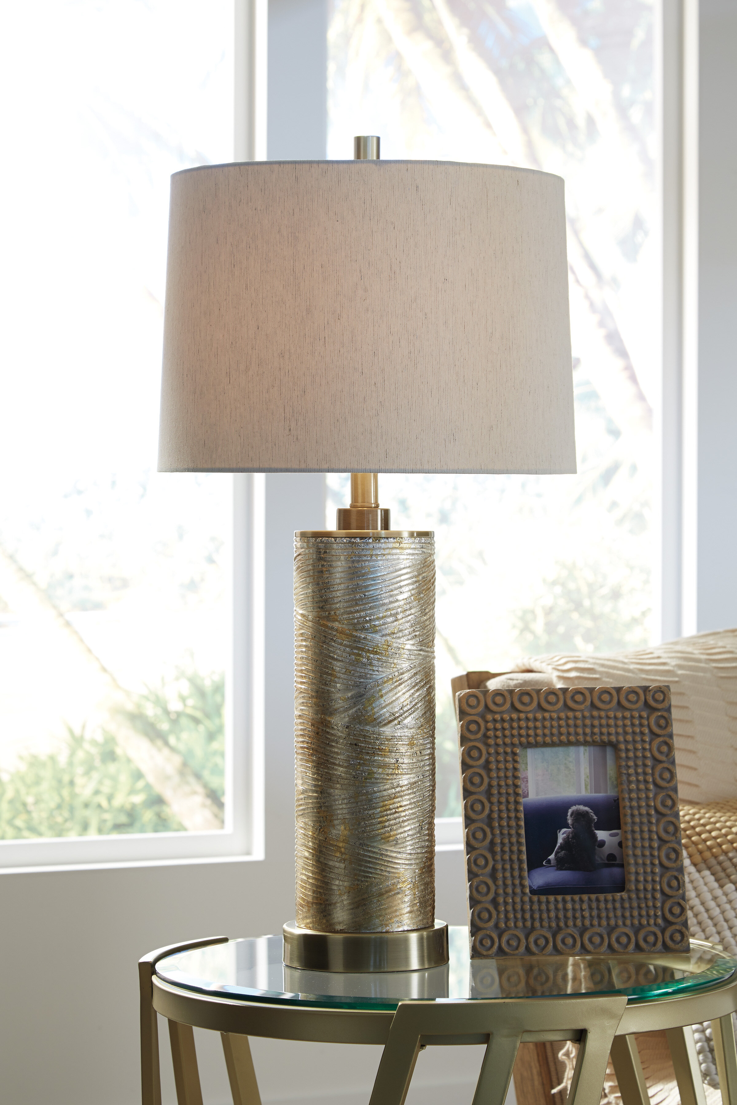 gold tone table lamps