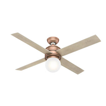 Hunter Fan 52 Dempsey 4 Blade Led Ceiling Fan With Remote Light