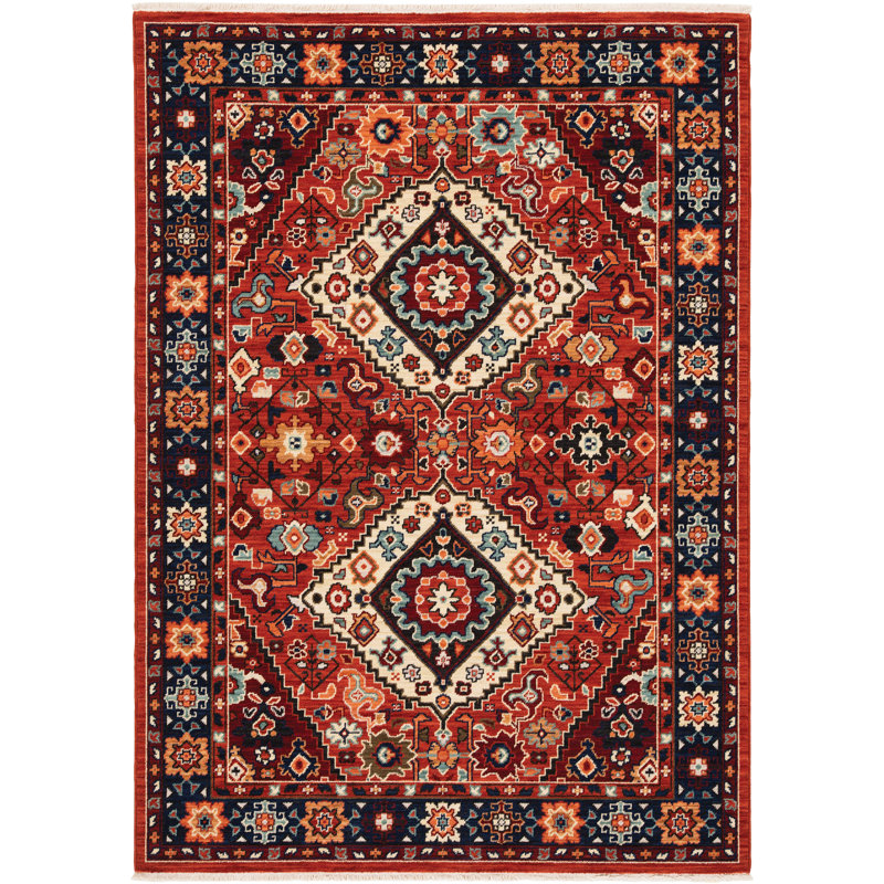 World Menagerie Haddie Red Rug Wayfair