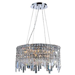 Anjali Modern 12-Light Crystal Chandelier