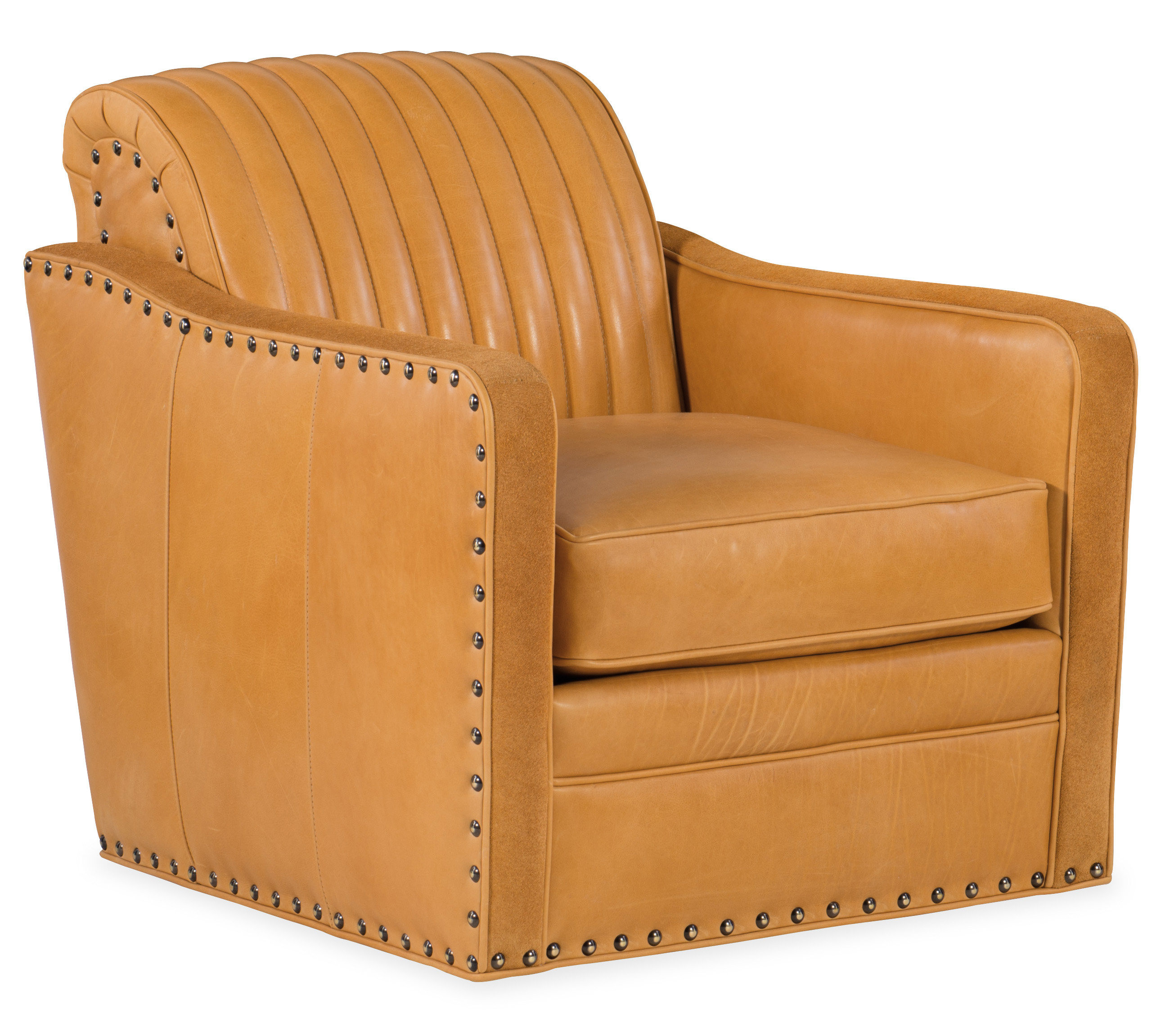 Bradington Young Beth 29 Wide Genuine Leather Swivel Club Chair Wayfair Bradington Young Beth 29 Wide Genuine Leather Swivel Club Chair Wayfair
