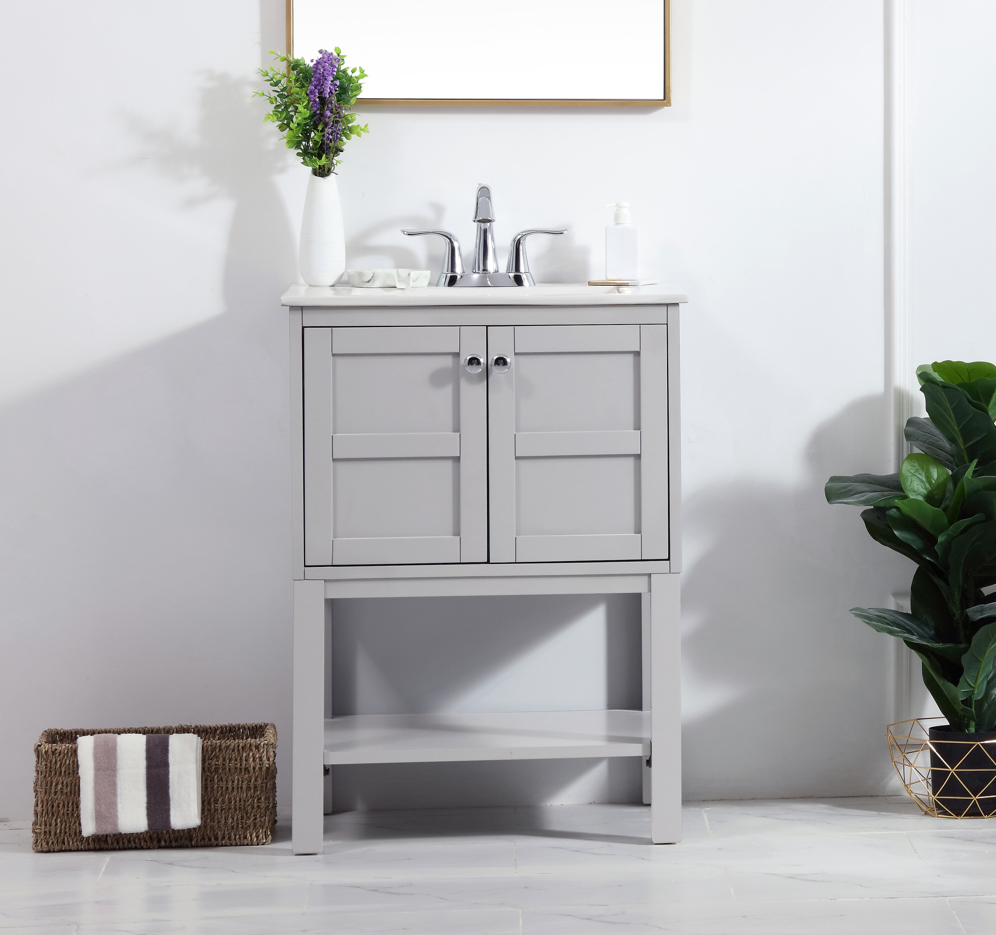 Charlton Home Camellia 24 Single Bathroom Vanity Set Reviews